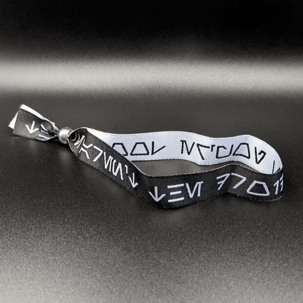 Adjustable Aurebesh Bracelet - One Size - these aren't the droids you're looking for
